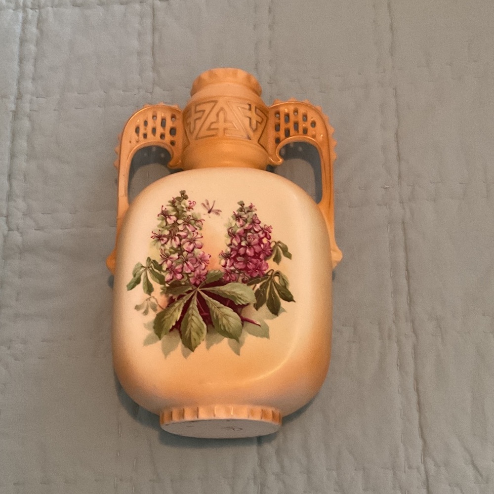Austrian hand painted vase
